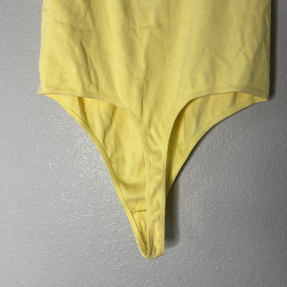 Open Edit Strappy Yellow Bodysuit Medium - Picture 7 of 8